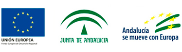 Logos de la UE, Junta de Andalucía y Andalucía se mueve con Europa
